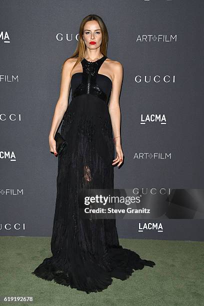 Actress Carolina Parsons attend the 2016 LACMA Art + Film Gala honoring Robert Irwin and Kathryn Bigelow presented by Gucci at LACMA on October 29,...