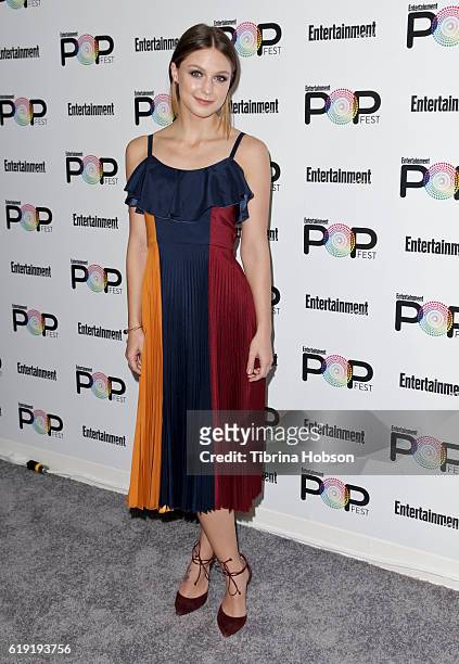 Melissa Benoist attends Entertainment Weekly's Popfest at The Reef on October 29, 2016 in Los Angeles, California.