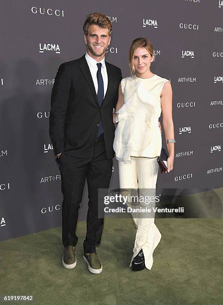 Designers Jeremy Everett and Gaia Repossi attend the 2016 LACMA Art + Film Gala Honoring Robert Irwin and Kathryn Bigelow Presented By Gucci at LACMA...