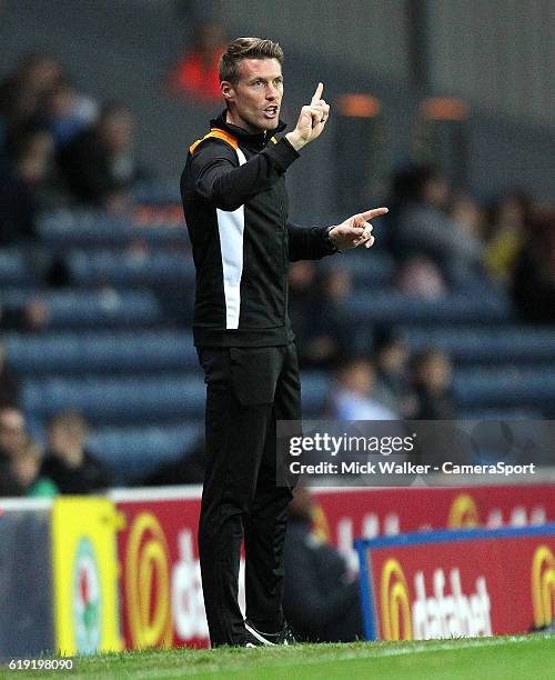 Wolverhampton Wanderers Caretaker Manager Rob Edwards during the Sky Bet Championship match between Blackburn Rovers and Wolverhampton Wanderers at...