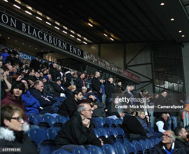 Blackburn Rovers Fans protest at the ownership of their club by Venky's London Limited by staging the "1875" protest.Fans exit on the 75th minute...
