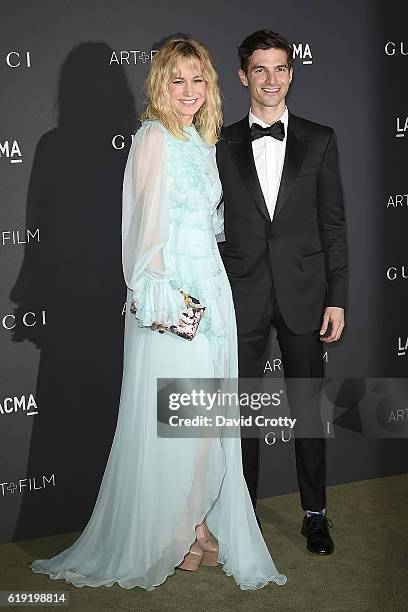 Brie Larson and Alex Greenwald attend the 2016 LACMA Art+Film Gala - Arrivals at LACMA on October 29, 2016 in Los Angeles, California.
