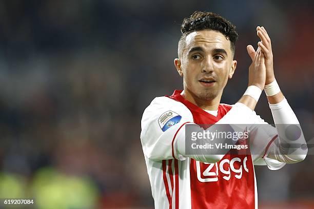 Abdelhak Nouri of Ajax Amsterdamduring the Dutch Eredivisie match between Ajax Amsterdam and sbv Excelsior at the Amsterdam Arena on October 29, 2016...