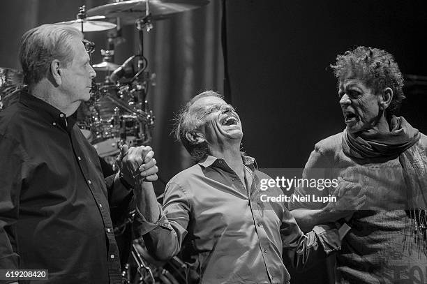 Brian Wilson, Al Jardine and Blondie Chaplin perform Pet Sounds with Brian Wilson at the Royal Albert Hall on October 28, 2016 in London, England.