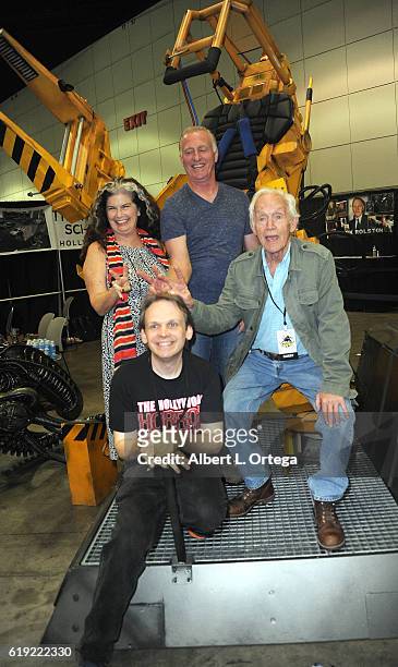 Actors Jenette Goldstein, Mark Rolston, Lance Henriksen and CEO Huston Huddleston of the Sci-Fi/Horror Museums on day 2 of Stan Lee's Los Angeles...