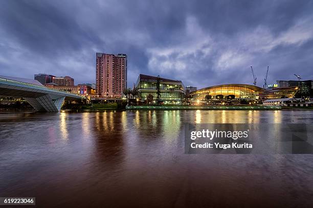 adelaide at night - adelaide stock pictures, royalty-free photos & images