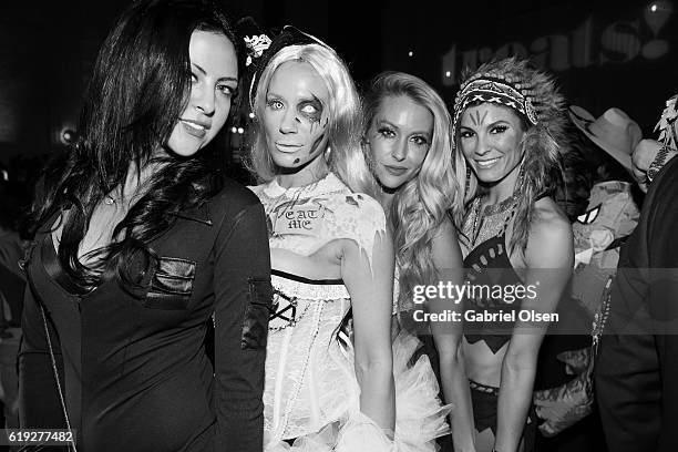 Guests in Halloween costumes attend Trick or treats! - The 6th Annual treats! Magazine Halloween Party Sponsored by Absolut Elyx on October 29, 2016...