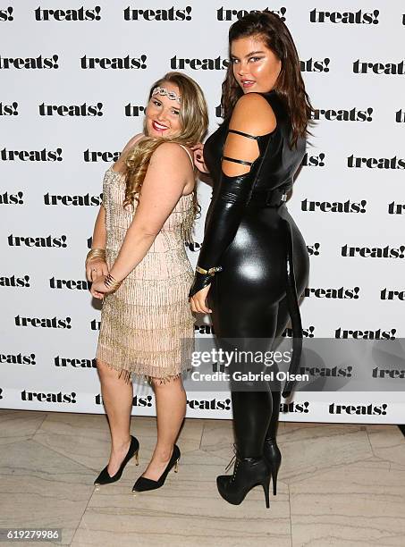 Guests in Halloween costumes attend Trick or treats! - The 6th Annual treats! Magazine Halloween Party Sponsored by Absolut Elyx on October 29, 2016...