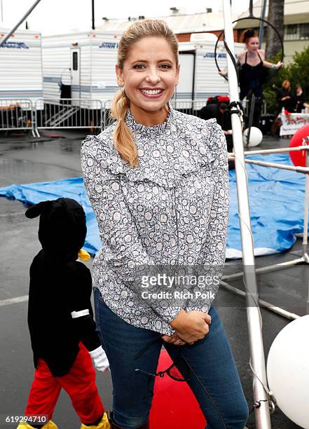 Actress Sarah Michelle Gellar attends the First-Ever GOOD+ Foundation Halloween Bash hosted Jessica Seinfeld at Sunset Gower Studios on October 30,...