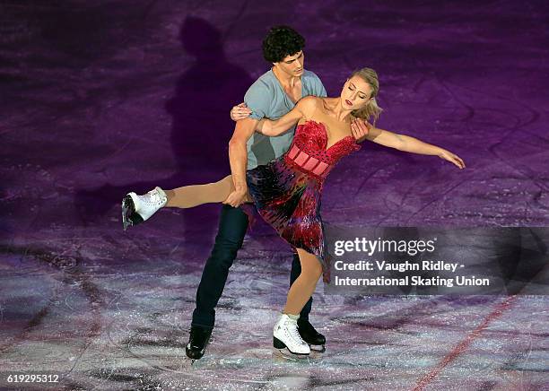 Piper Gilles and Paul Poirier of Canada perform in the Exhibition Gala during the ISU Grand Prix of Figure Skating Skate Canada International at...