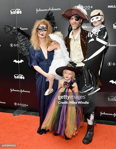 Kimberly Van Der Beek, James Van Der Beek and family attend the First-Ever GOOD+ Foundation Halloween Bash hosted Jessica Seinfeld at Sunset Gower...