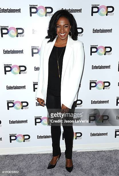 Actress Jerrika Hinton attends Entertainment Weekly's Popfest at The Reef on October 30, 2016 in Los Angeles, California.