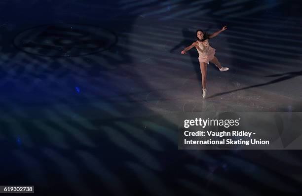 Kaetlyn Osmond of Canada performs in the Exhibition Gala during the ISU Grand Prix of Figure Skating Skate Canada International at Hershey Centre on...