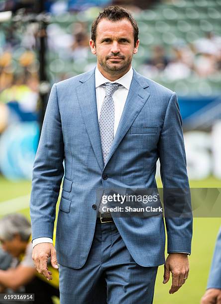 Los Angeles Galaxy President Chris Klein prior to the Los Angeles Galaxy's MLS Playoff Semifinal match against Colorado Rapids at the StubHub Center...