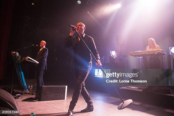 Martyn Ware and Glenn Gregory of Heaven 17 perform at O2 Shepherd's Bush Empire on October 30, 2016 in London, England.