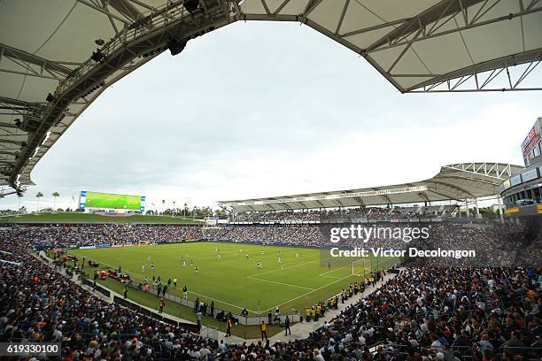 General view is seen during the first half of leg one of the Audi 2016 MLS Cup Playoff Western Conference Semfinal between the Colorado Rapids and...