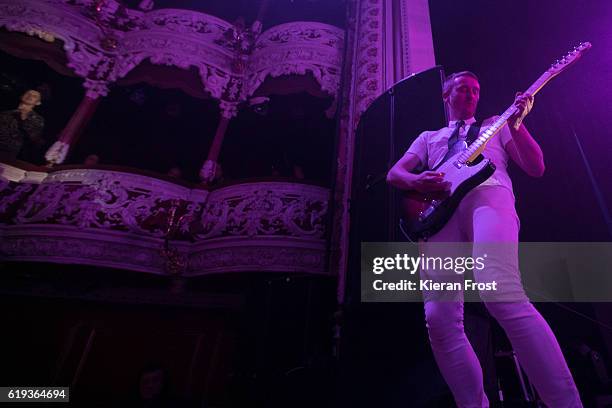 Anthony Hyland of Le Galaxie performs at Olympia Theatre on October 30, 2016 in Dublin, Ireland.