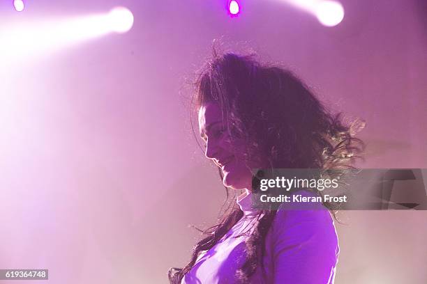 Mary-Kate Geraghty of Le Galaxie performs at Olympia Theatre on October 30, 2016 in Dublin, Ireland.