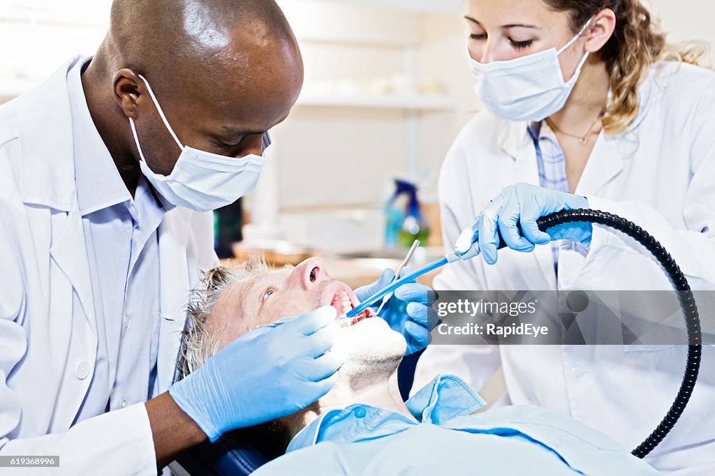 This won't hurt a bit: dental treatment in progress