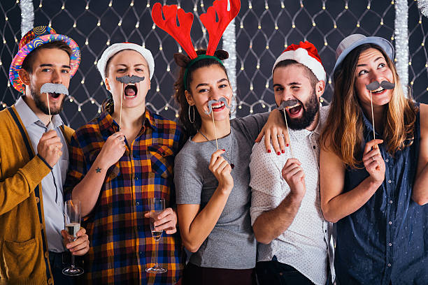 Mutmacha Risling 115 Couple Wearing Fake Mustaches Stock Photos, High-Res Pictures, and ...