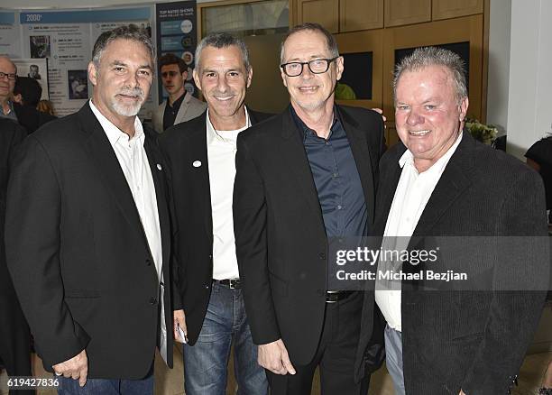 Jim Katz, David Katz, Steve Buscemi, and Jack McGee pose for portrait at the 2nd Annual Carney Awards at The Paley Center for Media on October 30,...