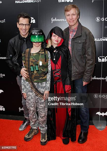 Dan Bucatinsky, Don Roos and family attend the GOOD+ Foundation's 1st Halloween Bash at Sunset Gower Studios on October 30, 2016 in Hollywood,...