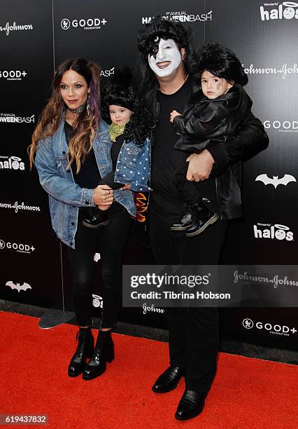 Jonathan Orszag and family attends the GOOD+ Foundation's 1st Halloween Bash at Sunset Gower Studios on October 30, 2016 in Hollywood, California.