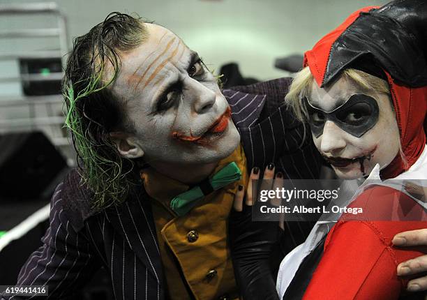 Cosplayers Jesse Oliva and Zoey Oliva at day 3 of Stan Lee's Los Angeles Comic Con 2016 held at Los Angeles Convention Center on October 30, 2016 in...