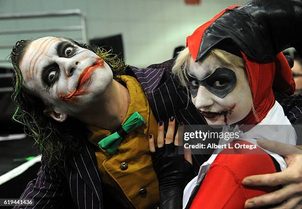 Cosplayers Jesse Oliva and Zoey Oliva at day 3 of Stan Lee's Los Angeles Comic Con 2016 held at Los Angeles Convention Center on October 30, 2016 in...