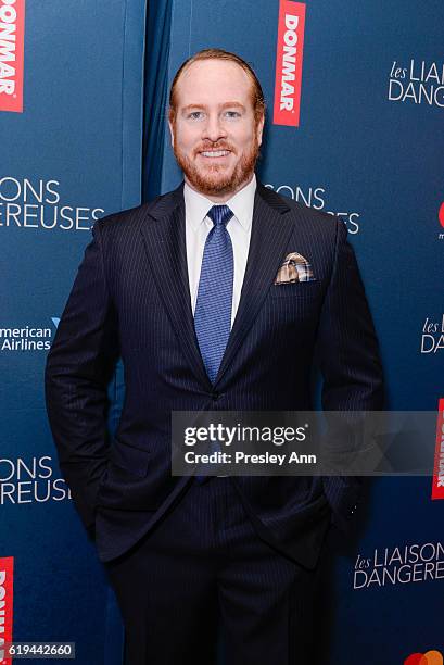 Darren Goldstein attends "Les Liaisons Dangereuses" Opening Night - Arrivals & Curtain Call at Booth Theatre on October 30, 2016 in New York City.