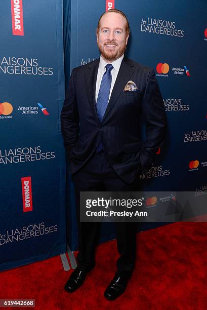 Darren Goldstein attends "Les Liaisons Dangereuses" Opening Night - Arrivals & Curtain Call at Booth Theatre on October 30, 2016 in New York City.