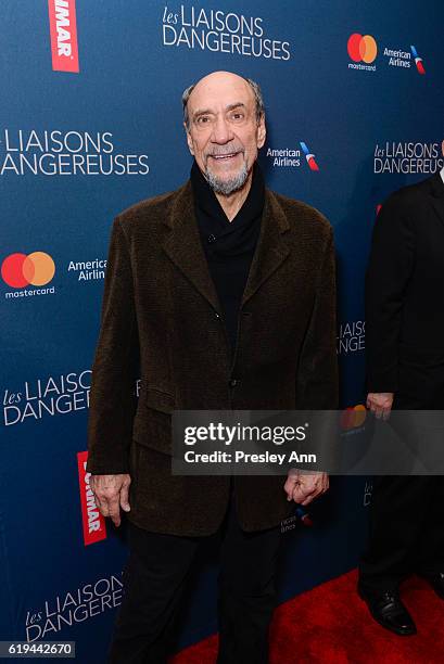 Murray Abraham attend "Les Liaisons Dangereuses" Opening Night - Arrivals & Curtain Call at Booth Theatre on October 30, 2016 in New York City.