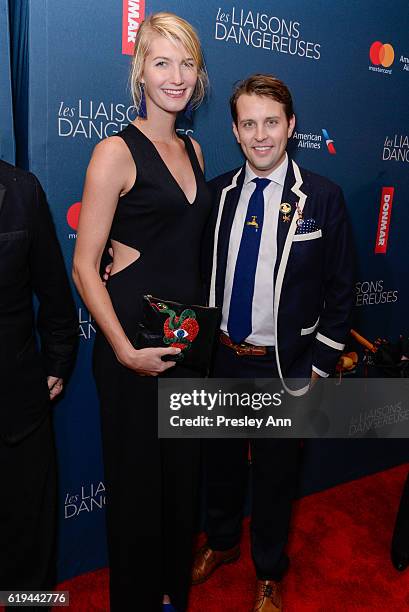 Jack Carlson attends "Les Liaisons Dangereuses" Opening Night - Arrivals & Curtain Call at Booth Theatre on October 30, 2016 in New York City.