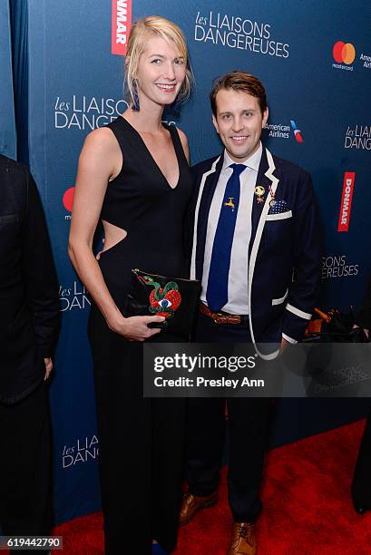 Jack Carlson attends "Les Liaisons Dangereuses" Opening Night - Arrivals & Curtain Call at Booth Theatre on October 30, 2016 in New York City.