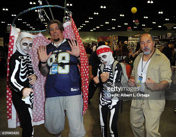 Cosplayer dressed as cast of The Karate Kid on day 2 of Stan Lee's Los Angeles Comic Con 2016 held at Los Angeles Convention Center on October 29,...