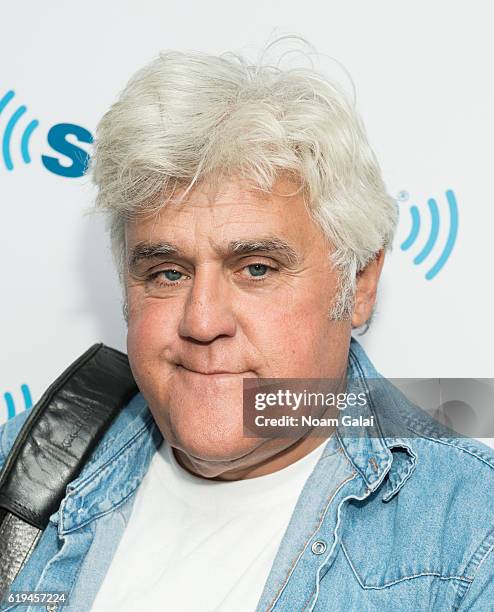 Jay Leno visits the SiriusXM Studio on October 31, 2016 in New York City.