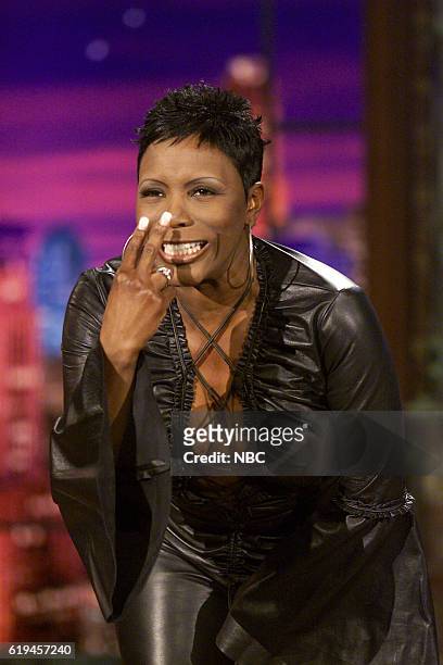 Episode 2436 -- Pictured: Comedian Sommore during a comedy segment on February 21, 2003 --