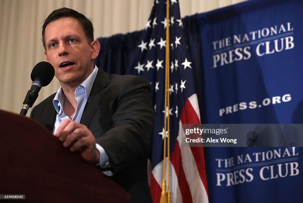 Trump Supporter And Entrepreneur Peter Thiel Discusses Presidential Elections