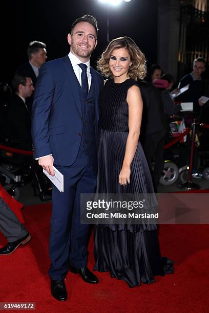 Presenter Helen Skelton and husband Richie Myler attend the Pride Of Britain Awards at The Grosvenor House Hotel on October 31, 2016 in London,...