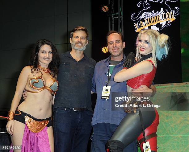 Actor Casper Van Dien and Bill Ostroff at day 33 of Stan Lee's Los Angeles Comic Con 2016 held at Los Angeles Convention Center on October 30, 2016...