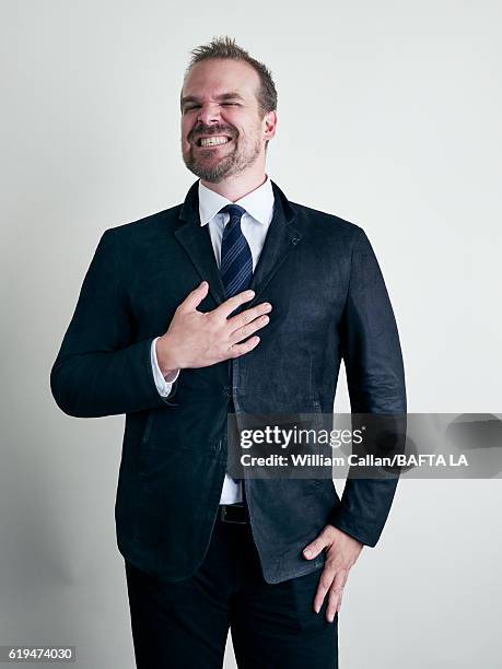 Actor David Harbour poses for a portrait BBC America BAFTA Los Angeles TV Tea Party 2016 at the The London Hotel on September 17, 2016 in West...