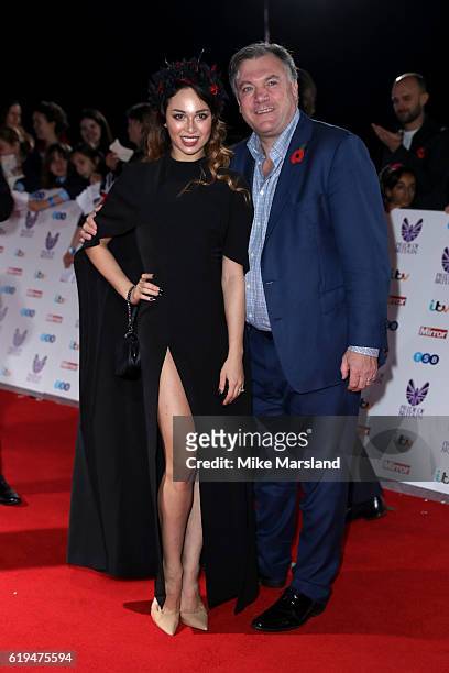 Politician Ed Balls and dancer Katya Jones attend the Pride Of Britain Awards at The Grosvenor House Hotel on October 31, 2016 in London, England.