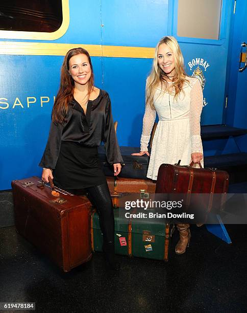 Sarah Tkotsch and Sina Tkotsch attend "The Grand Journey" Project by Bombay Sapphire at WECC on October 31, 2016 in Berlin, Germany.