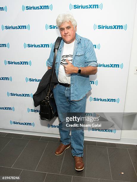 Jay Leno visits the SiriusXM Studio on October 31, 2016 in New York City.