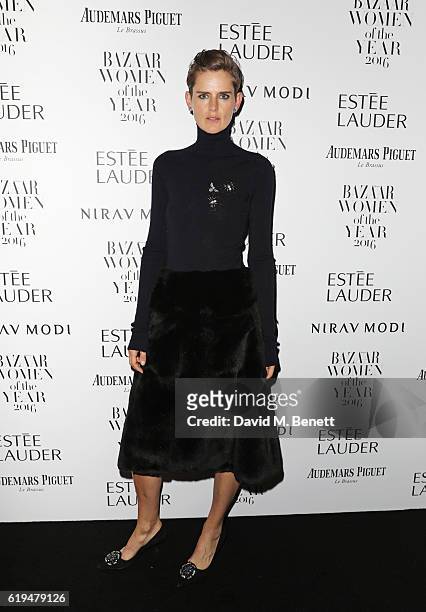 Stella Tennant attends the Harper's Bazaar Women of the Year Awards 2016 at Claridge's Hotel on October 31, 2016 in London, England.