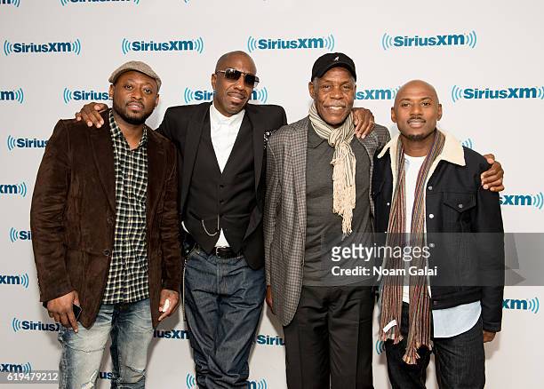 Actors Omar Epps, J. B. Smoove, Danny Glover and Romany Malco visit the SiriusXM Studio on October 31, 2016 in New York City.