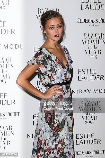 Ella Purnell attends Harper's Bazaar Women Of The Year Awards at Claridge's Hotel on October 31, 2016 in London, England.