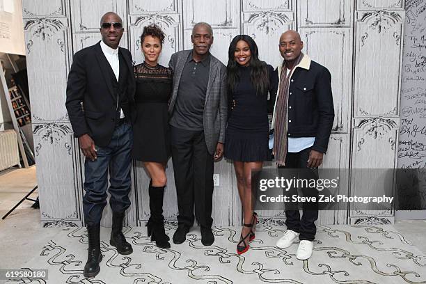 Smoove, Nicole Ari Parker, Danny Glover, Gabrielle Union and Romany Malco attend Build Series to discuss their new movie "Almost Christmas" at AOL HQ...