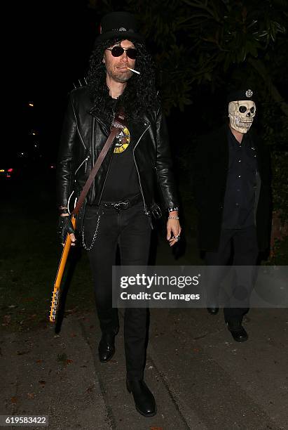 Stephen Merchant attends Jonathan Ross's Halloween Party on October 31, 2016 in London, England.