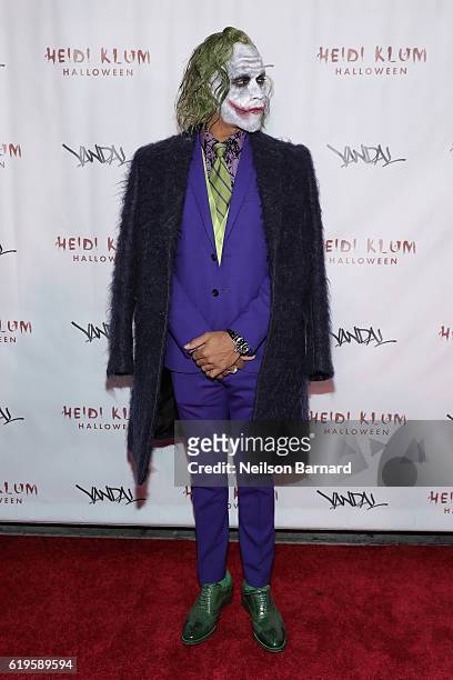 Racing driver Lewis Hamilton attends Heidi Klum's 17th Annual Halloween Party sponsored by SVEDKA Vodka at Vandal on October 31, 2016 in New York...